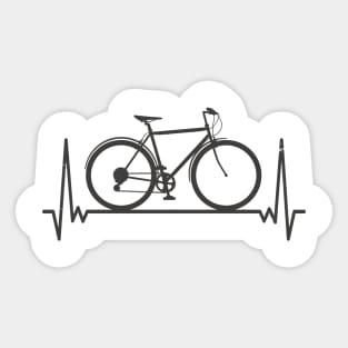 heartbeat-bike Sticker